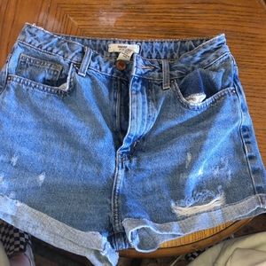 High Waisted Jean Shorts